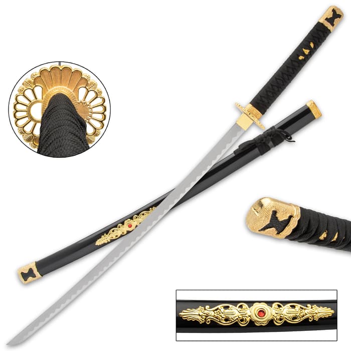 A silky and graceful display sword and scabbard that just begs to be added to and displayed in your collection