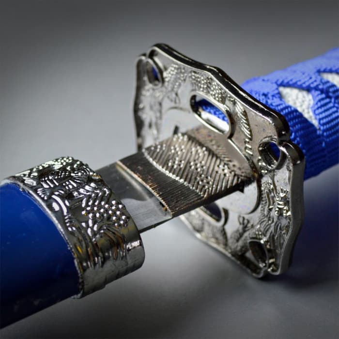 40" Blue Dragon SAMURAI NINJA Bushido Katana Japanese Sword - Carbon Steel Blade