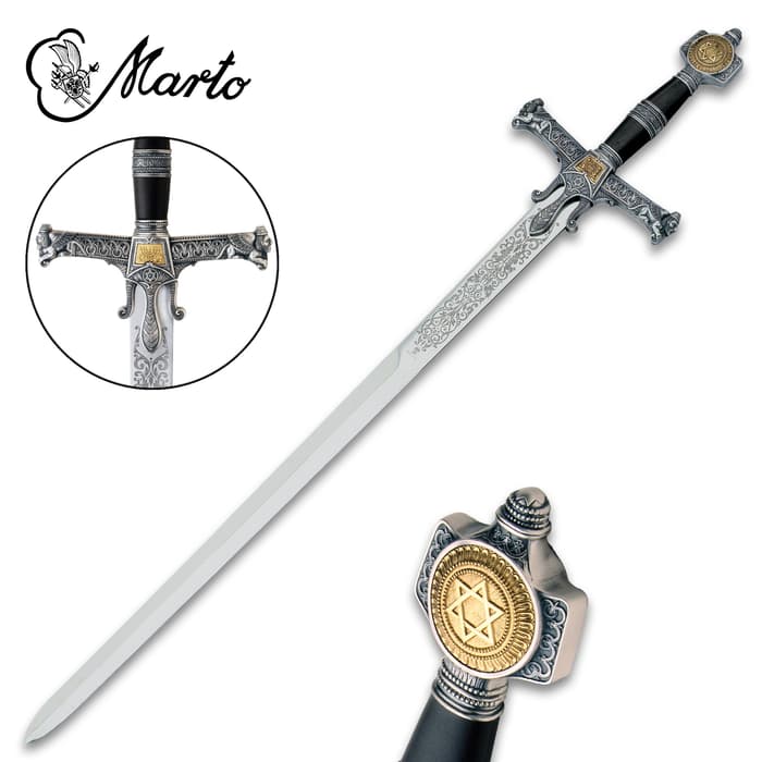 This King Solomon Sword is a part of the exclusive collection, “Historical, Fantastic and Legend Swords”, made by MARTO