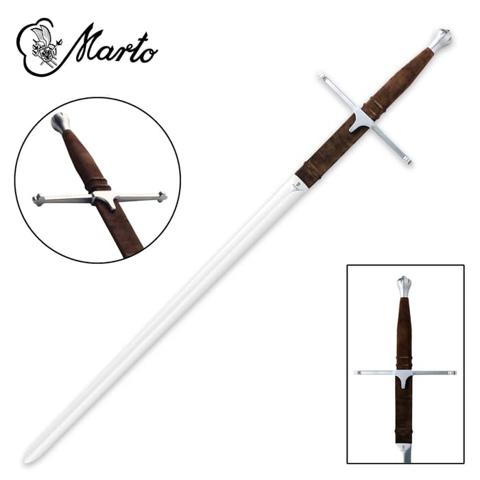 Scottish Braveheart Sword - Stainless Steel Blade, Hefty Pommel And Guard, High-Quality Reproduction - Length 52 3/10”