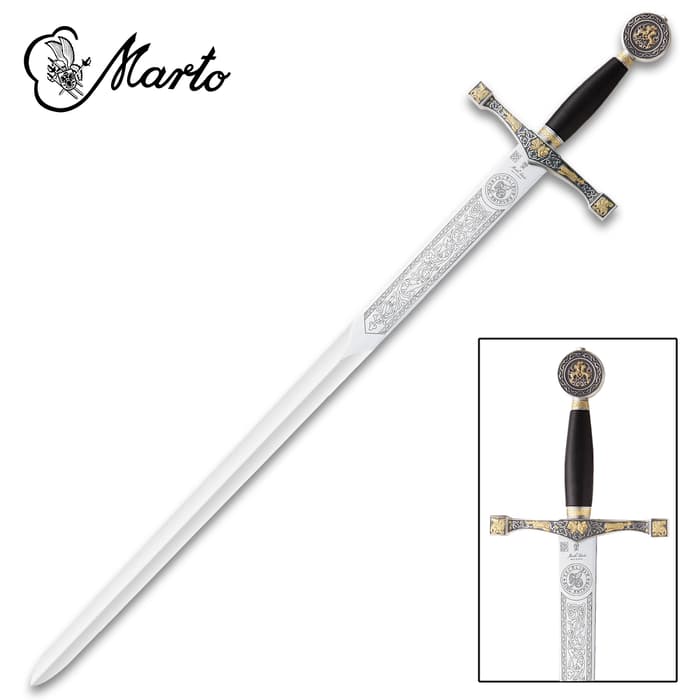 This replica Excalibur Sword is a part of the exclusive collection, “Historical, Fantastic and Legend Swords”, made by MARTO