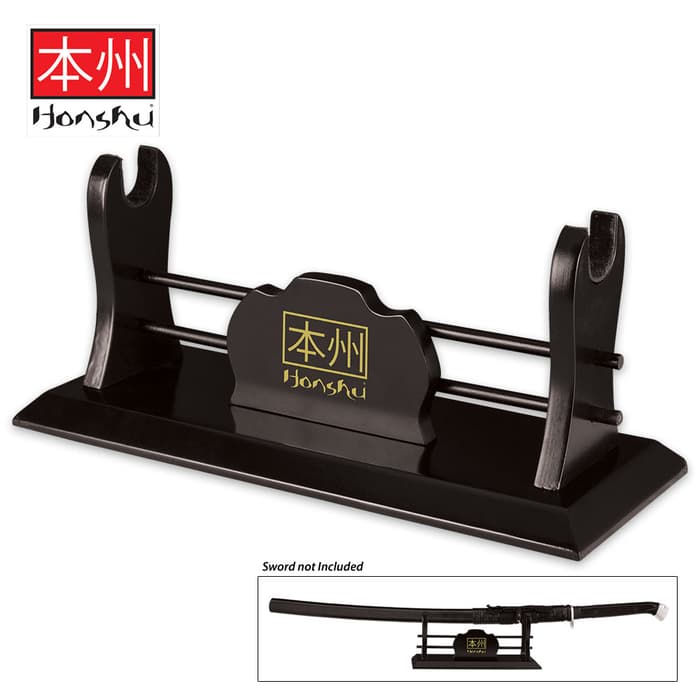 Honshu Single Sword Wooden Display Stand