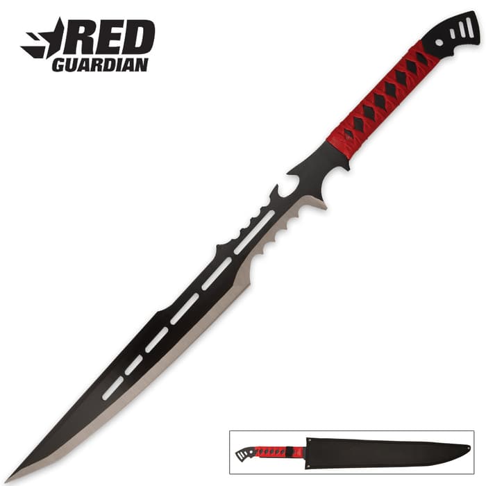 Red Guardian Fantasy Sword With Sheath