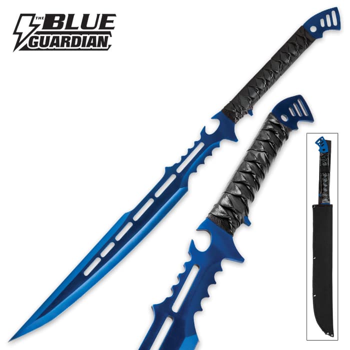 Blue Guardian Fantasy Sword With Sheath
