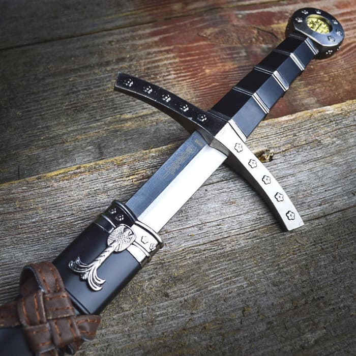23" KING ARTHUR MEDIEVAL Historical SHORT SWORD DAGGER Knife Scabbard + SHEATH