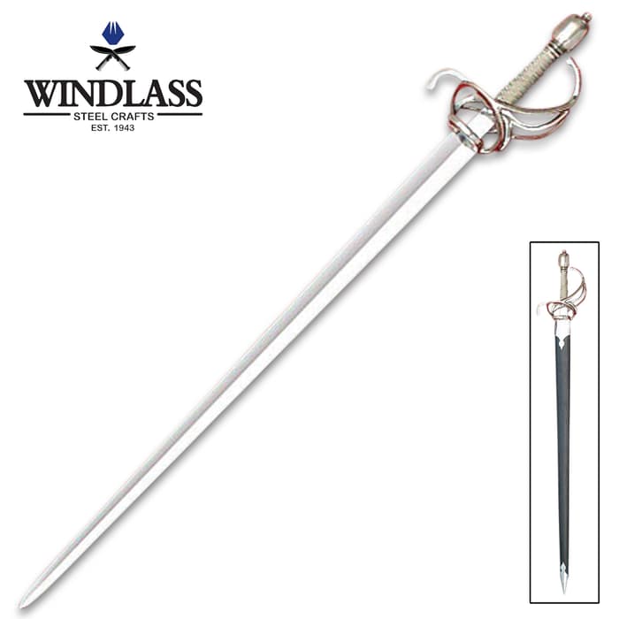Munich Replica Sword - 1065 High Carbon Steel Blade, Wooden Handle, Steel Guard And Pommel - Length 40”