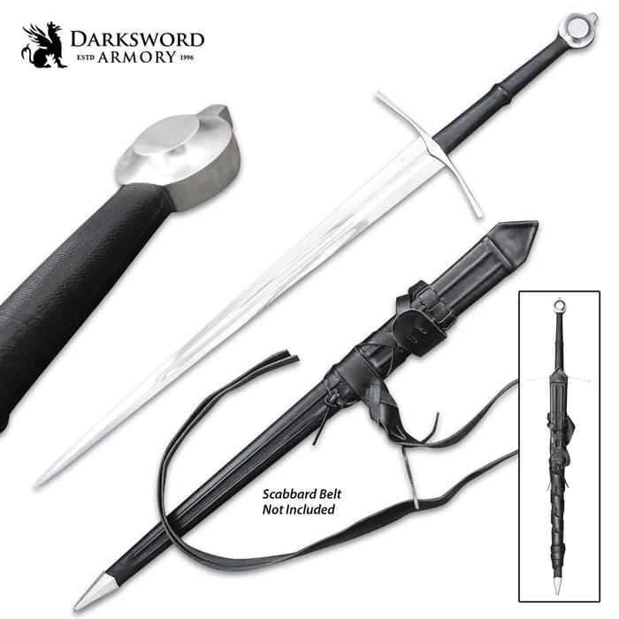 Replica w/ Scabbard High Carbon Steel Blade Classic One Handed Medieval Sword 