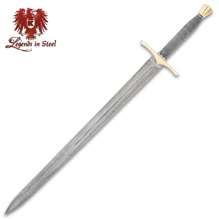 The Legends In Steel Medieval Sword is heir-loom quality.