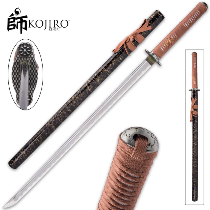 Crafted with supreme Samurai style, the Kojiro Brown Katana is ready to go into battle with you!