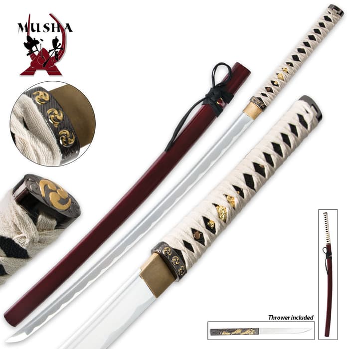 Musha Bushido Zetsurin Samurai Sword Crimson