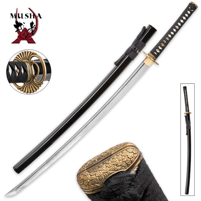Details about   Japanese T98 Type Military Sword Samurai Katana Sharp Damascus Steel Blade 