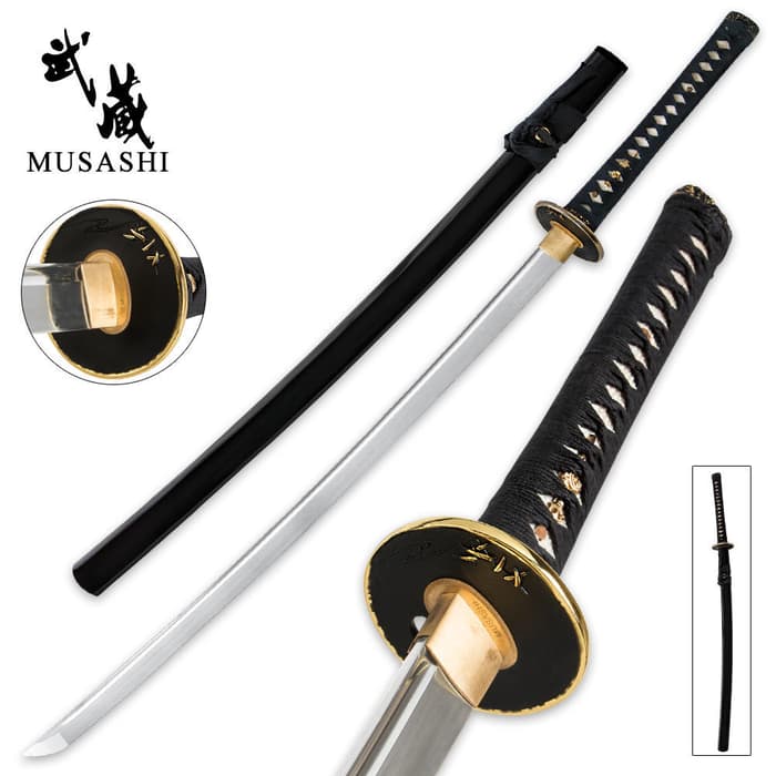 Elegant Crane Musashi Carbon Steel Katana Sword