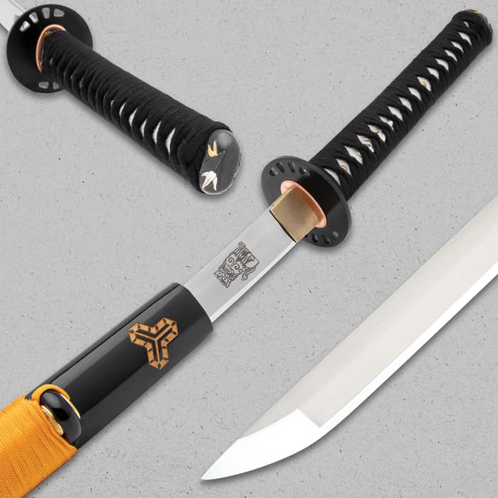 Sokojikara The Bride’s Sword And Scabbard - 1095 Carbon Steel Blade, Metal Tsuba, Cord-Wrapped Handle - Length 39”