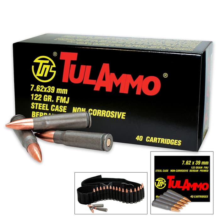TulAmmo 7.62X39 122 Grain Rifle Ammo