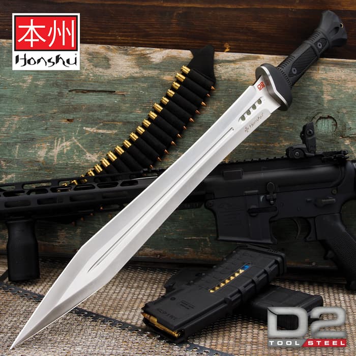 There is no better fusion of traditional ideals with modern innovation than the Honshu D2 Gladiator Sword