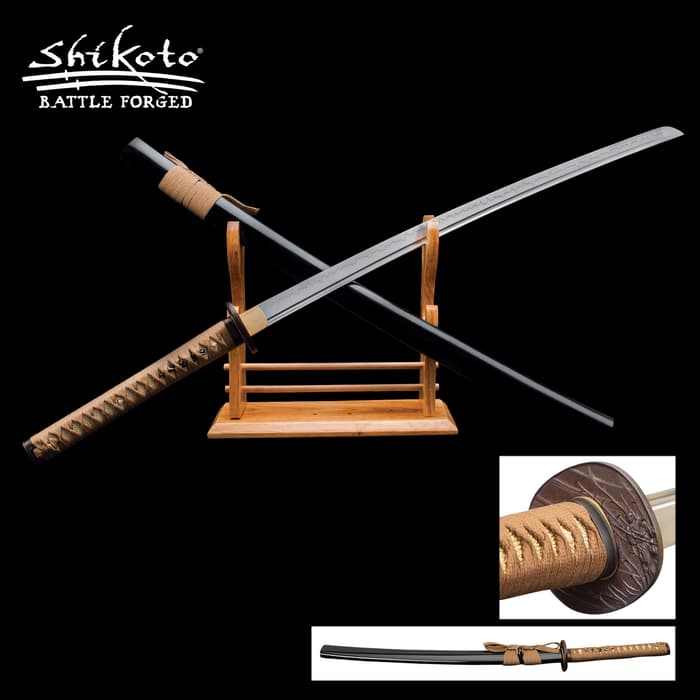 This Shikoto katana was inspired by and is worthy of the warrior who fights in the shadows – the Ninja hidden in the night