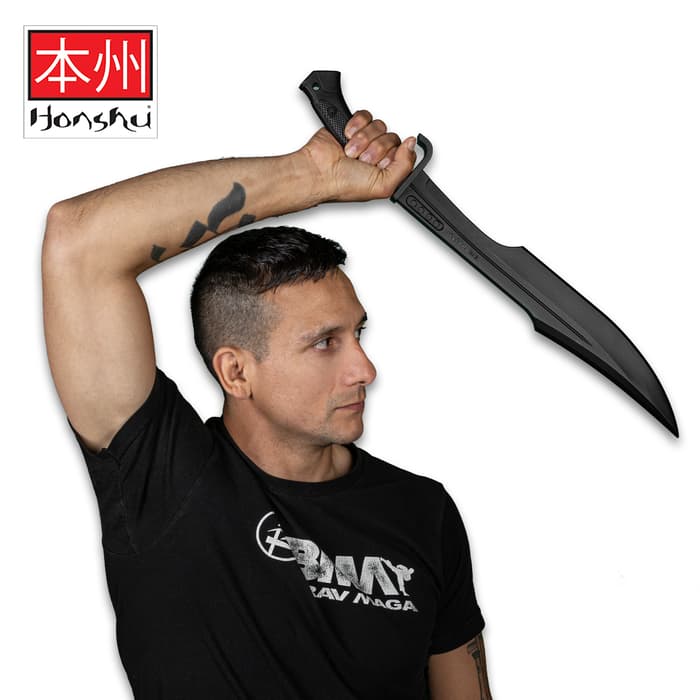 Honshu Practice Spartan Sword - Polypropylene Construction, Perfectly Weighted, Virtually Indestructible - Length 23 1/8”