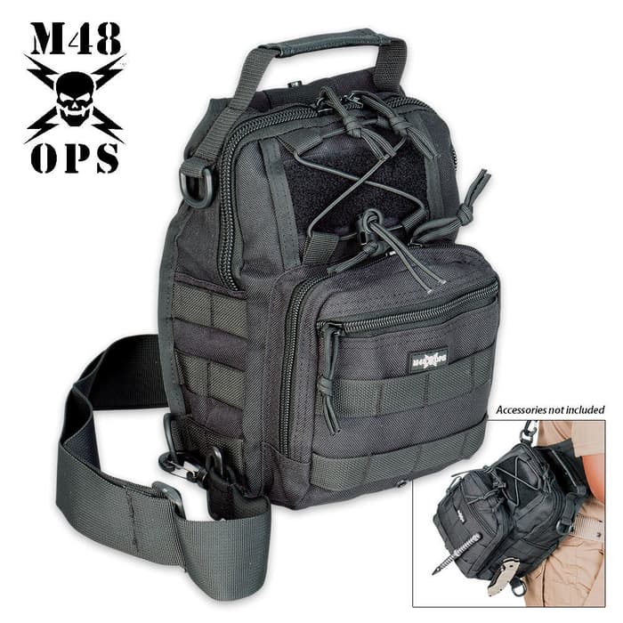 M48 OPS Tactical Military Bag - Black