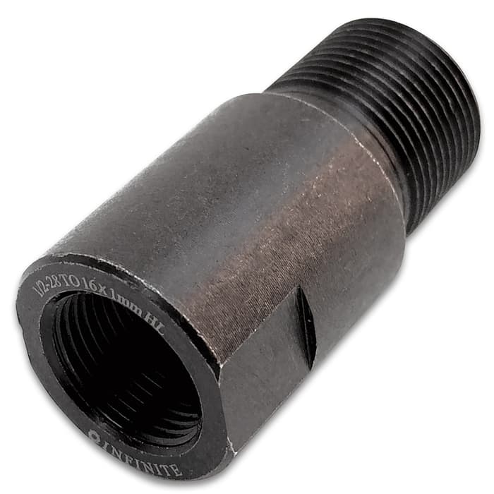 Convert your .223 (5.56), 9mm, or .22 accessories to 16mm x 1 LH with this premium thread adapter