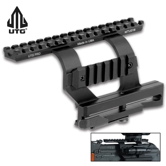 This AK Side Mount offers great zero holding and re-zeroing capability and fits most AK and variants with a side dovetail rail