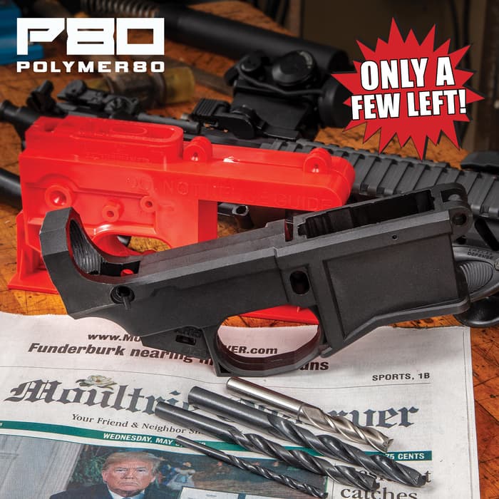 AR-15 80% Lower Receiver And Jig Kit - Polymer80