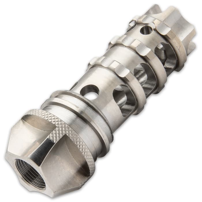 This muzzle brake is made specifically to reduce recoil up to 68-percent and simplify the cleaning of your firearm