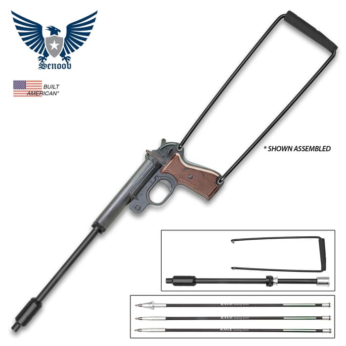 Runway Sub-Cal Flarr-o Arrow Firing Launcher Kit - Designed To Fit Flare Launcher, Three Arrows Included, Launches Arrows 400 FPS