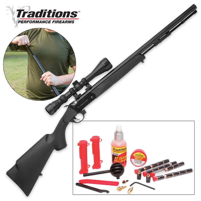 Traditions Firearms .50 Caliber BuckStalker Black Powder Rifle Redi-Pak