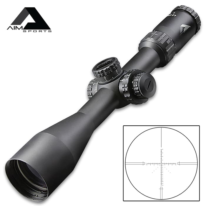 Alpha 6 30MM Rifle Scope With MR1 MRAD Reticle - 2.5-15x.50, Anodized Aluminum Construction, HD Glass, Locking Windage Knobs