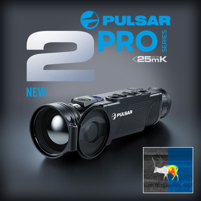 Pulsar Helion 2 XP50 Pro 2.5-20 Thermal Monocular And Case - 2000-Yard Range, Four Modes, Digital Zoom, Wi-Fi Connectivity