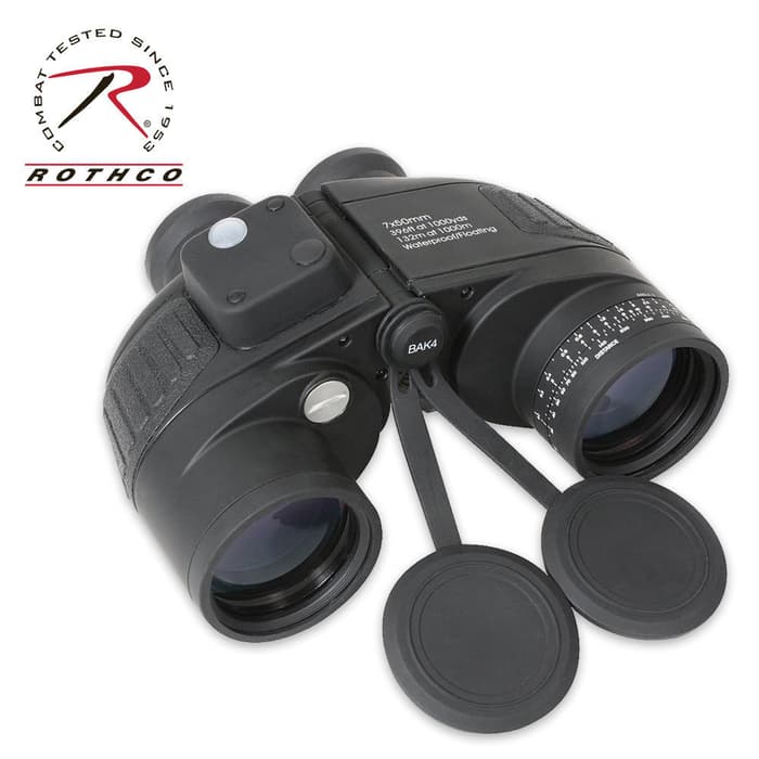 Black Military Type 7x50mm Binoculars