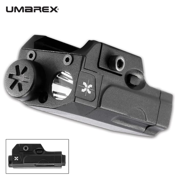 The Axeon MPL1 Mini Pistol Light has a compact design that makes it compatible for a variety of firearms