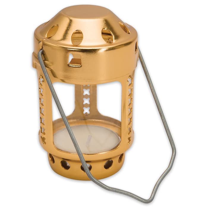 brass tea light lantern