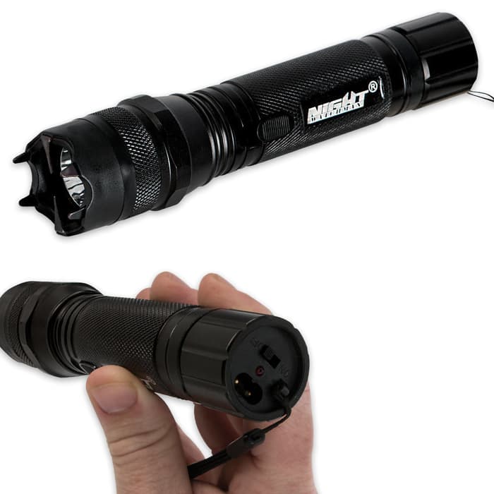 Tactical 8000LM LED 2Mode Stund Gun Flashlight Pistol Torch Light for Hunting US 
