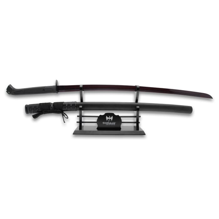 NEW 3 Tier Matte Black Samurai Sword Stand 