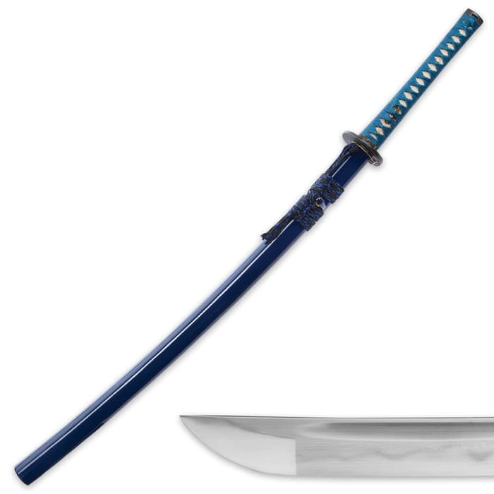 Musashi Midnight Warrior Katana Clay Tempered Folded Carbon Steel