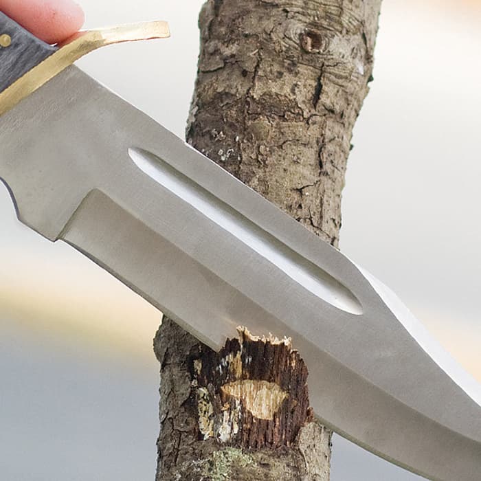 Timber Rattler 12 Inch Dark Pakka Bowie Knife