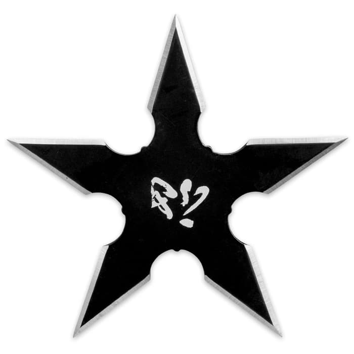 Kung Fu Four-Piece Ninja Throwing Star Set With Pouch
