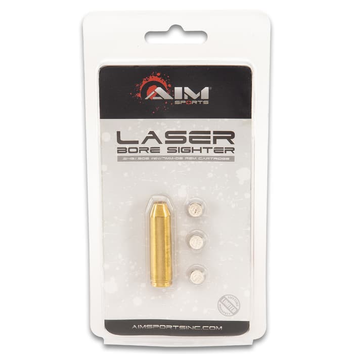 US Red Laser Bore Sight Brass Caliber Boresighter .243/308 Win 7MM-08 REM 