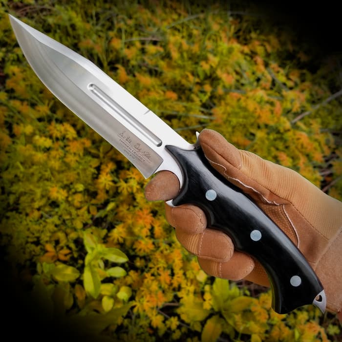Hibben Legacy Combat Fighter Knife with Leather Sheath