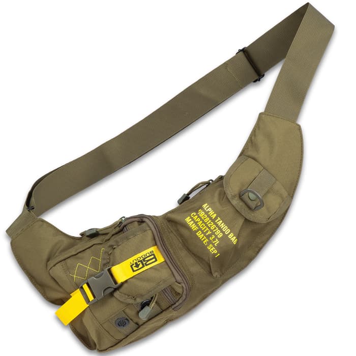 19 3/4"x 9 3/4" SLING BAG Military Backpack Day Pack COTTON CANVAS Shoulder Bag 