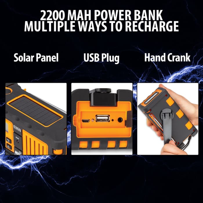 BugOut NOAA Weather Radio Device Charger, 2200