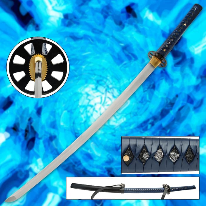 ur Blue Zombie Slayer Katana is a definite must-have for your Zombie Apocalypse armory collection