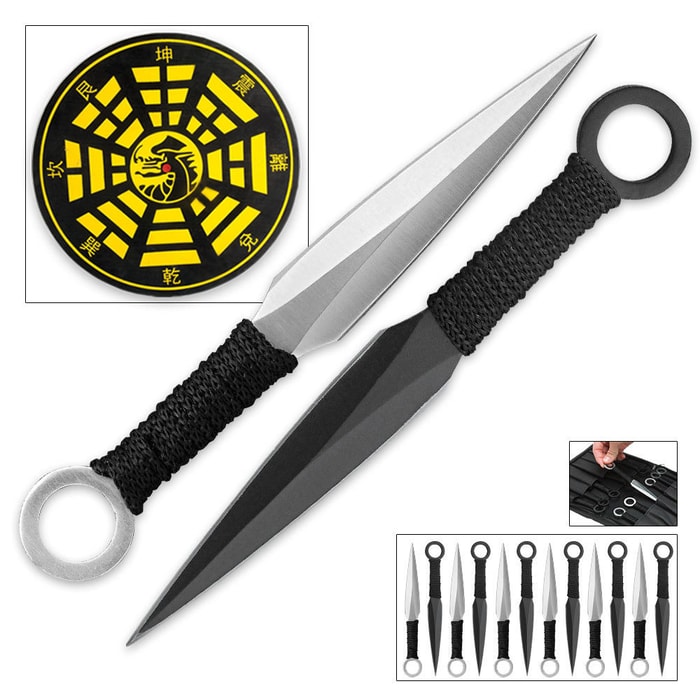 Bushido Master Throwing Knife Set & Target