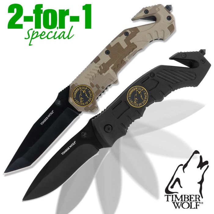 Timber Wolf Tactical Pocket Knife Combo Pack
