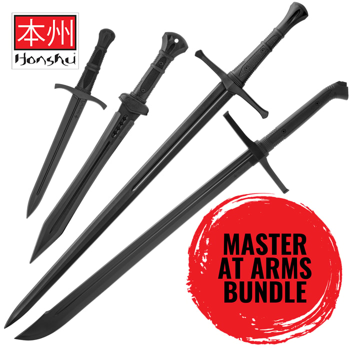 Full image of the Honshu 3PCS Sword and Dagger Training Set included in the Master At Arms Bundle.