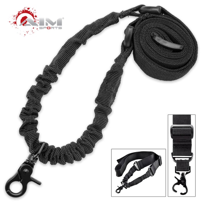 One Point Bungee Rifle Sling Back