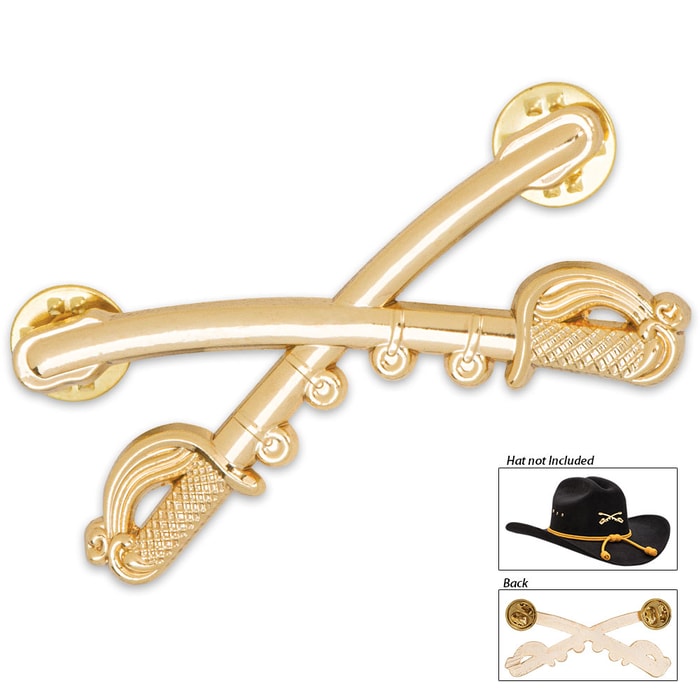 Gold Cavalry Hat Pin