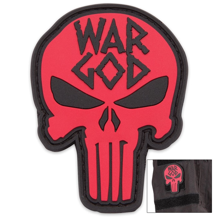 War God Punisher Skull PVC Patch