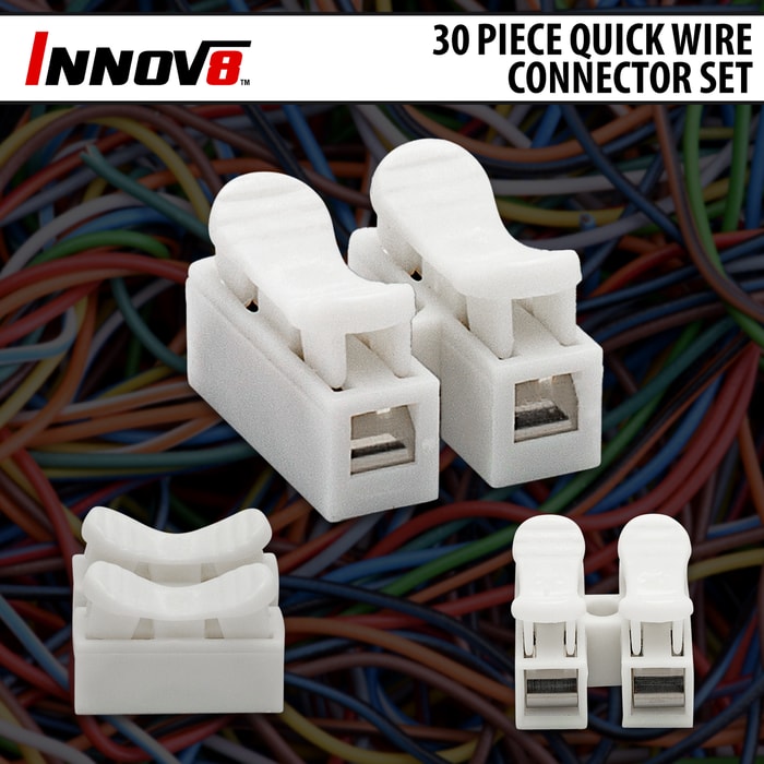 Full image of the Innov8 30 Piece Quick Wire Connector Set.